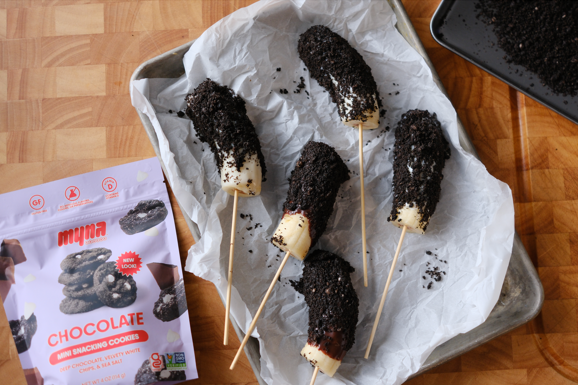 Frozen Chocolate Covered Bananas